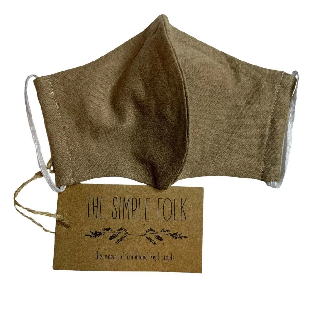 The‎ Simple Folk Organic Cotton Childrens Face Mask Mushroom New